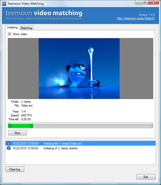 Teemoon Video Matching screenshot